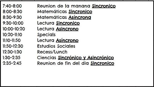 Schedule 